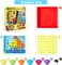 68PCS Button Art Toys for Toddlers Color Matching Mosaic Pegboard